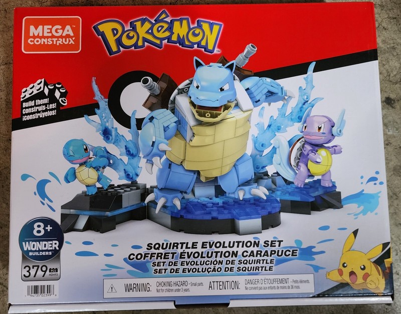 MEGA Construx Pokémon Squirtle Evolution Set squirtle Wartortle Blastoise HDH93