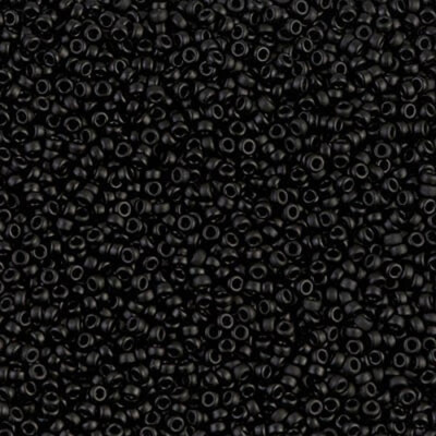 Miyuki Rocailles 15-401F matte black 5g