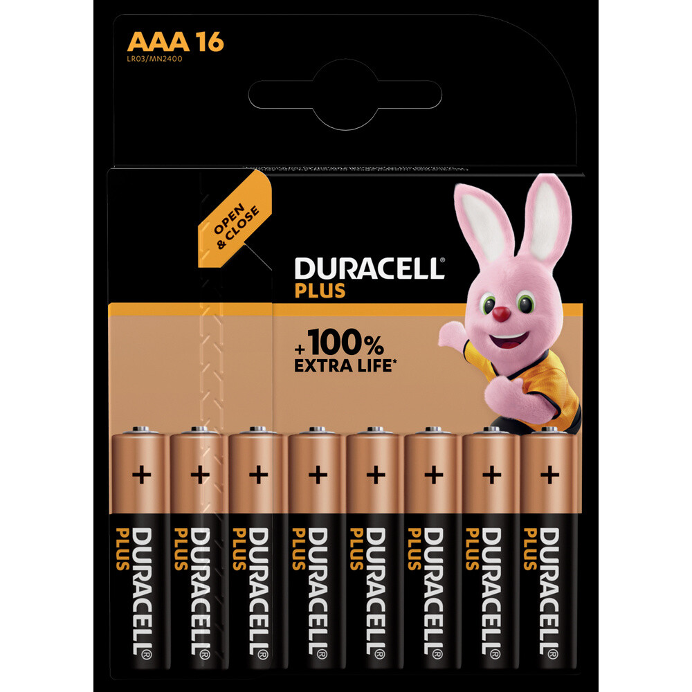 Thumbnail - Duracell Plus-aaa Cp16 Micro (aaa)-batterie Alkali-mangan 1.5 V 16 St.
