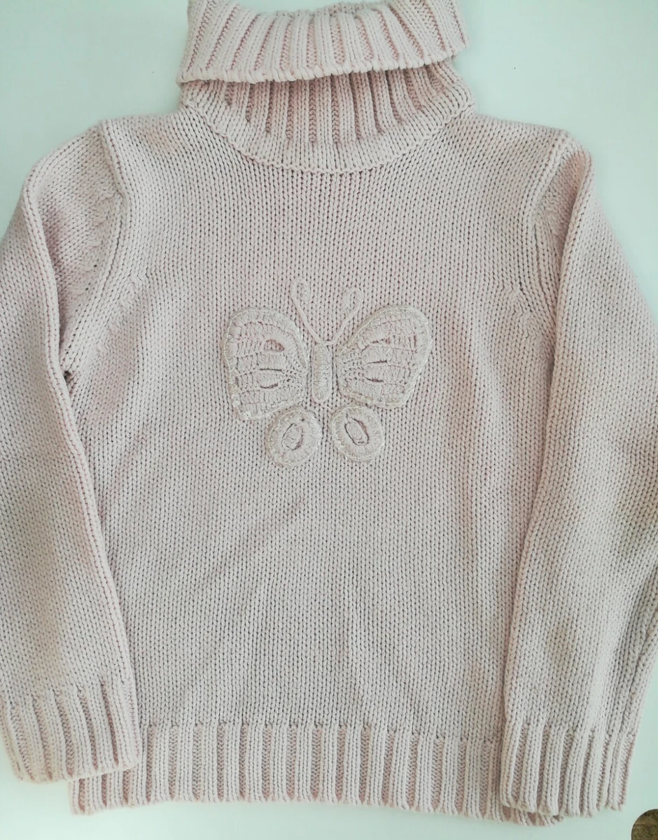 Pull Fille 8-9 Ans (128 Cm) Marque Palomino - Rose Foncé Acrylique - Occasion Très Bon État