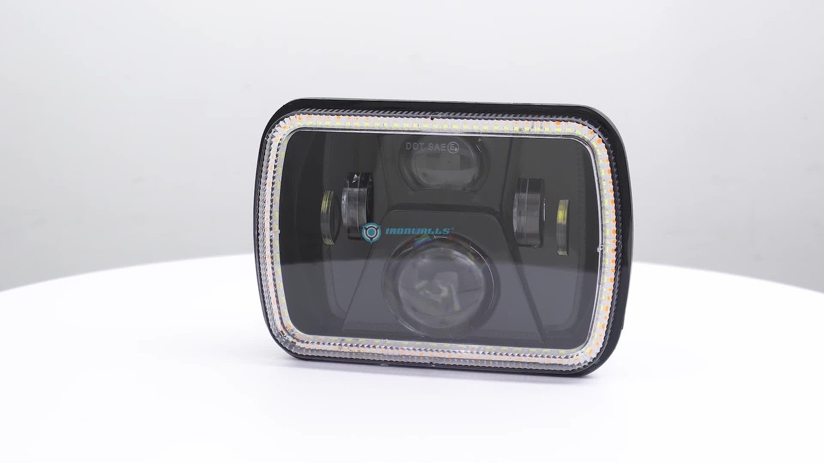2pcs 7x6 5x7 LED Headlight Hi/Lo Sealed Beam For Nissan