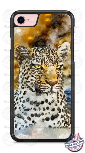 Wild Leopard Cat Wild Animal Art Phone Case For iPhone 11 Pro Samsung A20 LG etc - Afbeelding 1 van 4