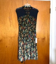 New Velvet Cheongsam Skirt, Fit M or L, NWT