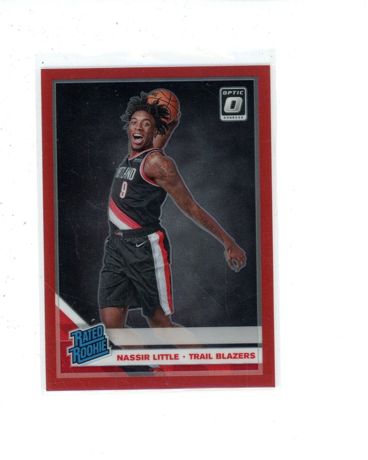 2019-20 Panini Donruss Optic Red Prizm #154 Nassir Little Rated Rookie RC 52/99