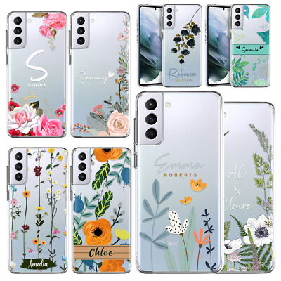 Flower Personalized Name Phone Case For Samsung Galaxy A14 5G A35 A55 A54 Cover