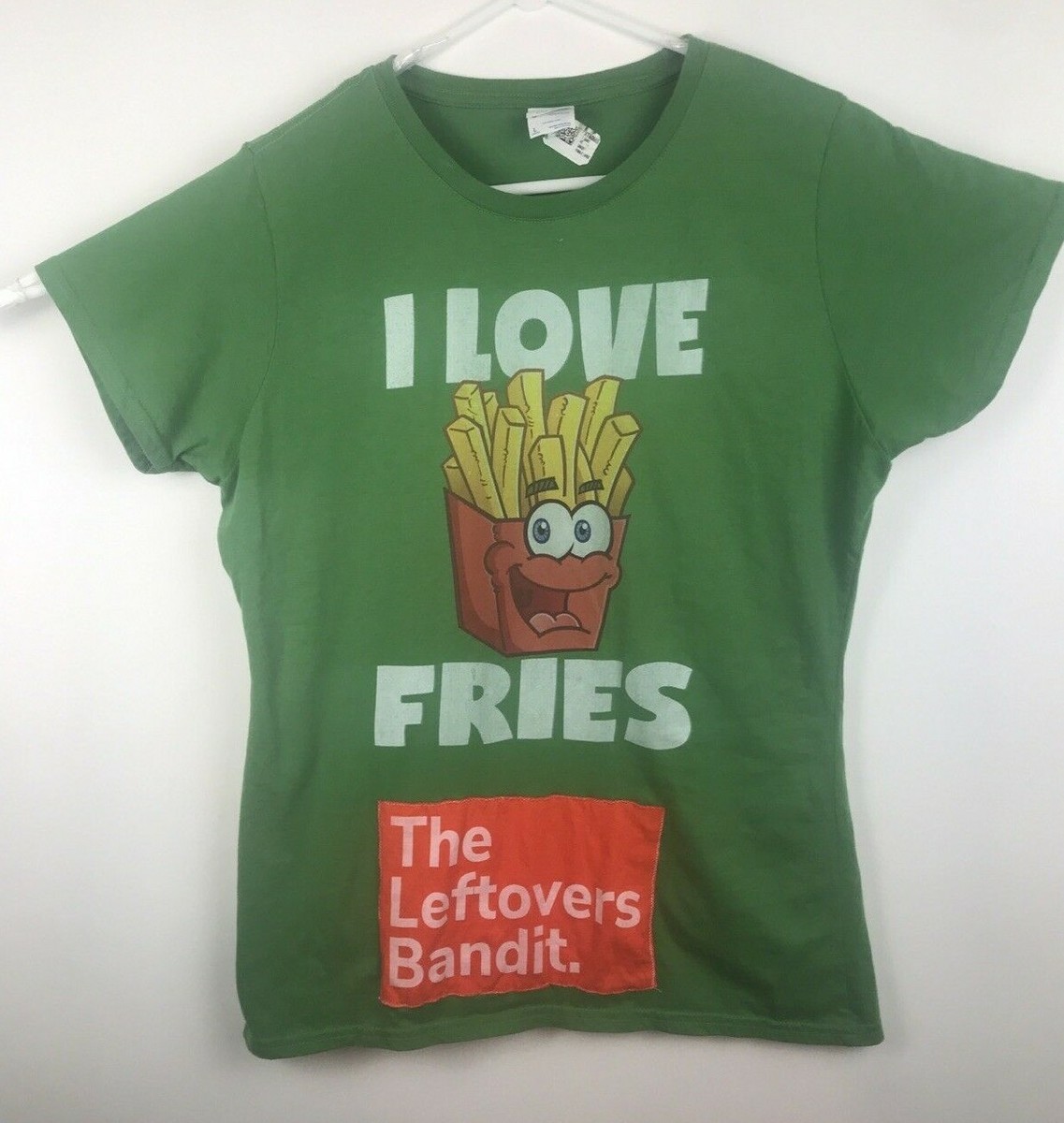 Port and Company Women's Size Large t-shirt I Love Fries Leftovers