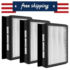 3x IAF-H-100A HEPA Filter A + Carbon for Filtrete FAP-C01-A, Idylis IAP-10-100