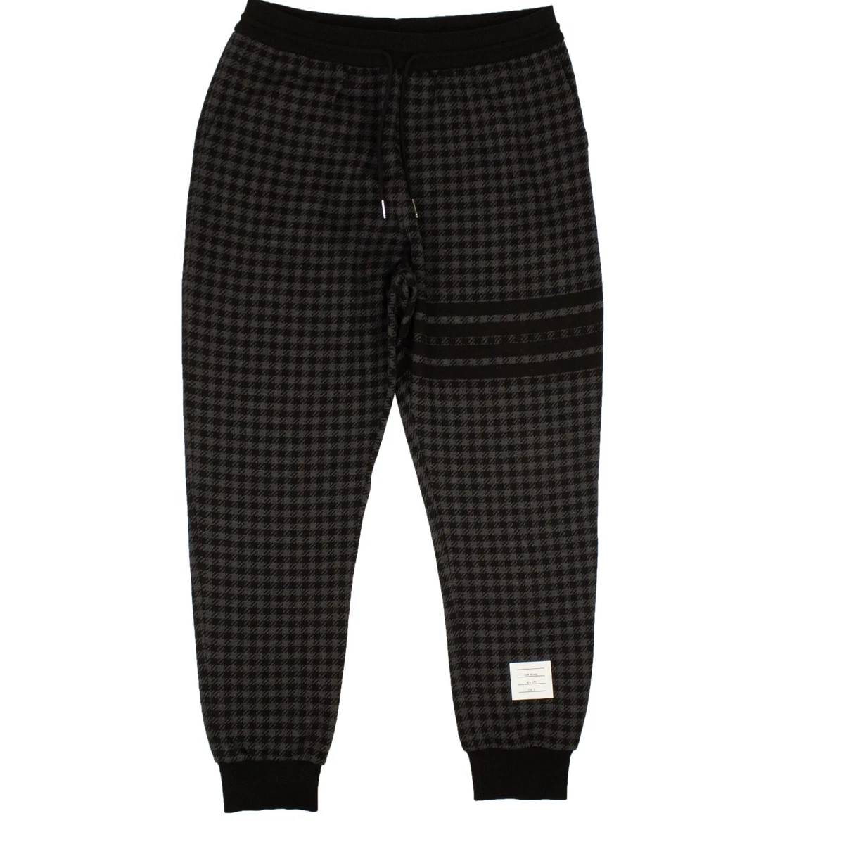 Thom browne black sweatpants sale