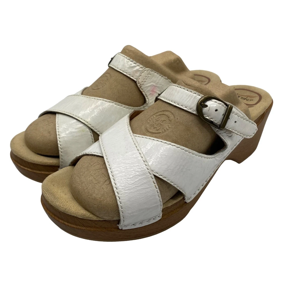 Dansko patent sales leather sandals