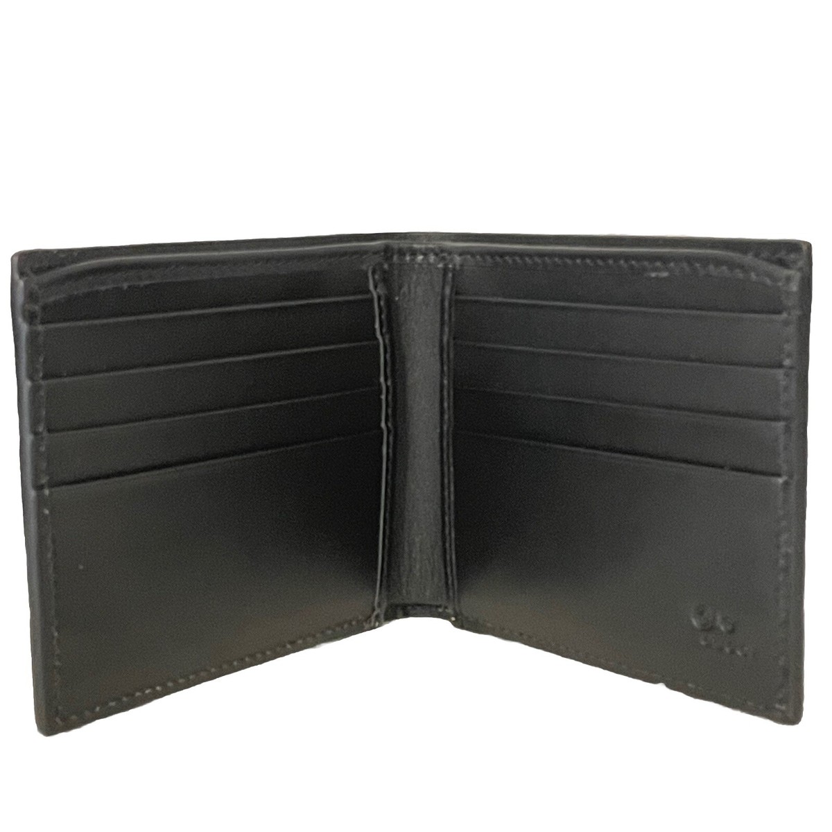 GUCCI グッチ 本革　手袋ブラックGENUINE LEATHER Gucci Leather Wallet With Gucci Logo,( 8 Card Slot) Black | eBay