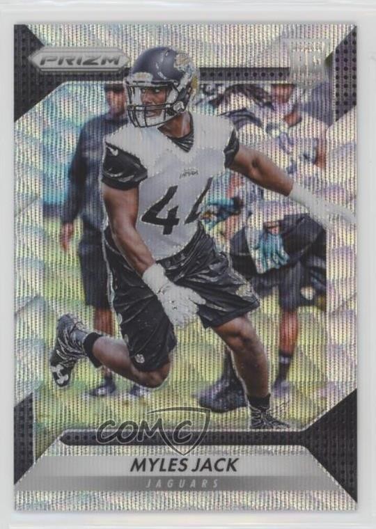 2016 Panini Prizm Rookie Blue Wave Prizm 13/149 Myles Jack #295 05nn