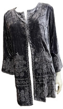 Sigrid Olsen Signature Long Sleeve Velvet Jacket Size-Large 269
