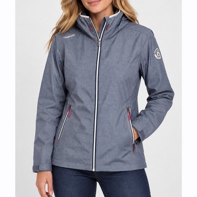 TRIBORD Yacht Club Sailing Women s Raincoastal Waterproof Jacket Medium Blue