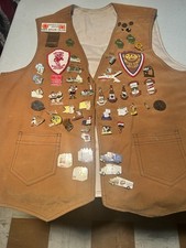 Vintage Jaycees Vest With Lapel Pins