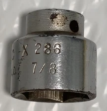 MAC TOOLS "SABINA" X286, 3/8" DRIVE, 7/8" SOCKET, SHALLOW, 6 POINT.