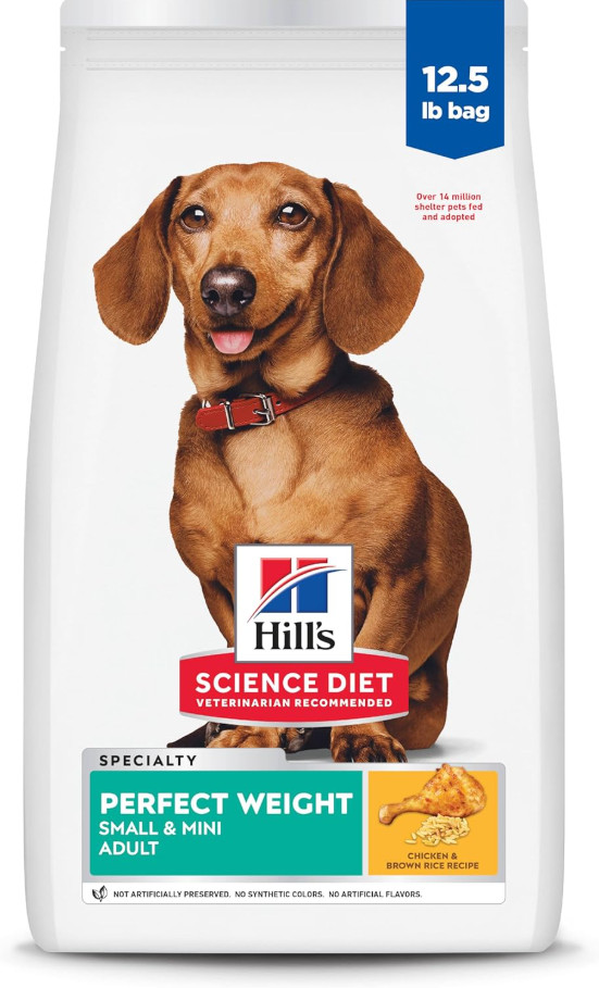Hill's Science Diet Perfect Weight Adult Small Mini Chicken Dry Dog Food,12.5 lb