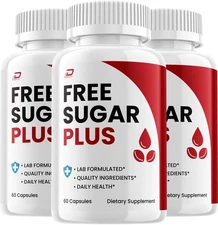 (3 Pack) Free Sugar Plus Capsules – Free SugarPlus Natural Blend Glycogen