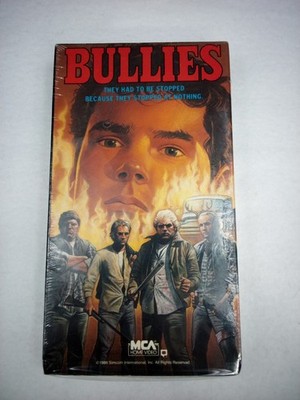 Bullies VHS 1987 FACTORY SEALED MCA Watermarks Action Revenge Fight Rare Cult 
