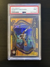 2022 Select Benedict Mathurin Gold Courtside RC /10 PSA 9 Indiana Pacers