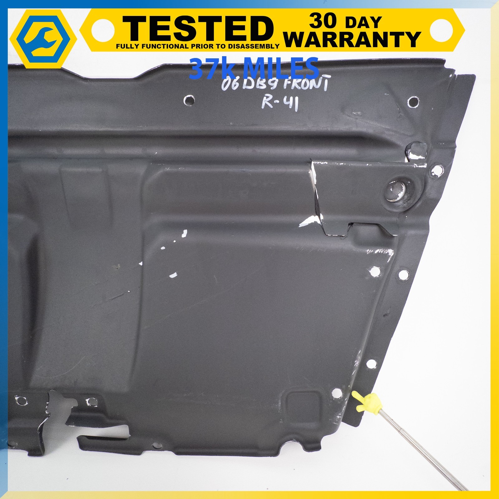 05-12 ASTON MARTIN DB9 RADIATOR COVER BAFFLE SIGHT SHIELD TRIM COVER PANEL OEM