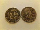 1952, 1954 franklin half dollar