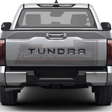 3D Raised Matte Black Tailgate Letters for 2022-25 Tundra Inserts Sticker Emblem