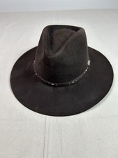 Stetson 5X Pawnee Black Felt Cowboy Hat Gun Club 59 7 3/8 Fast Shipping