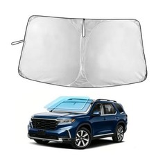 Windshield Sun Shade, Foldable Sun Visor for Front Window with Storage Bag,
