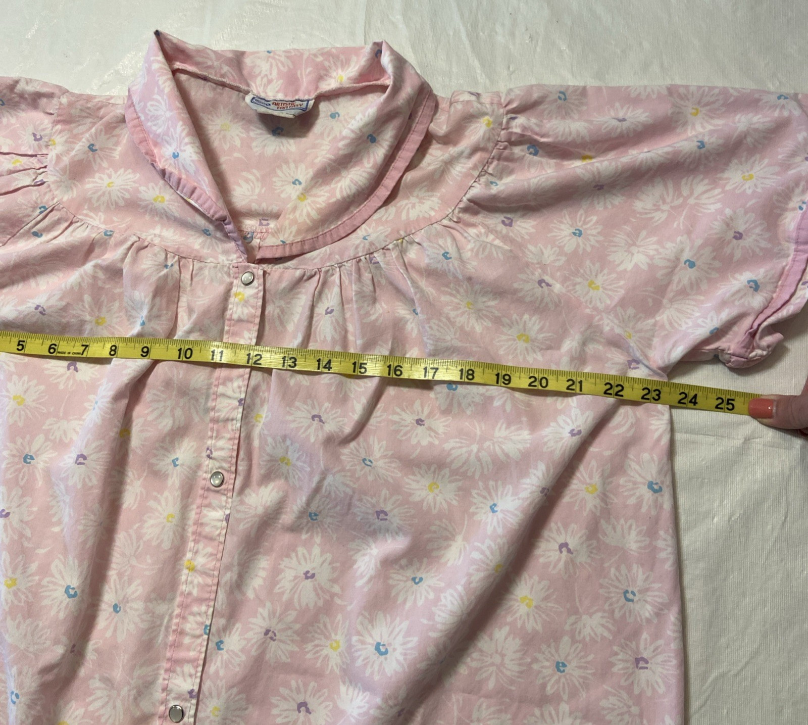 Vintage Snap Front Robe Housecoat Duster Cottagec… - image 4