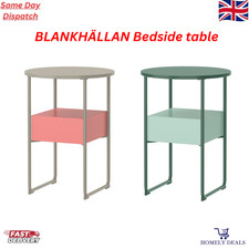 IkEA BLANKHÄLLAN Bedside Table Beige/Pink With Drawer Harmonious Look