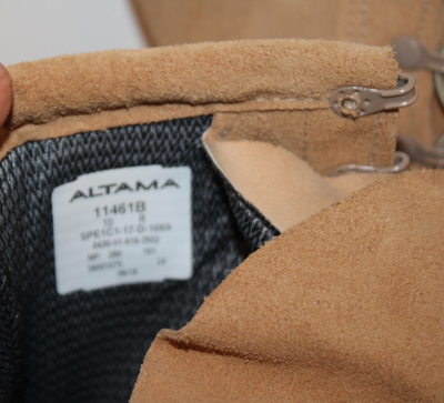 カン Altama 11461B Gore-Tex Cold Weather Combat Boots 10R Tan New