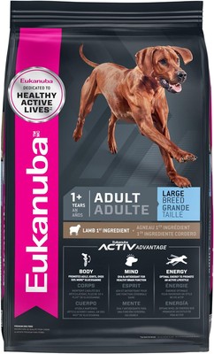 Dry Dog Food Large Breeds 1pack 30lb Hip and Joint Support Lamb & Rice for Adult
