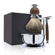 Jolitac Wet Shaving Kit For Men - Badger Hair Shaving Brush, Shaving Stand, S...