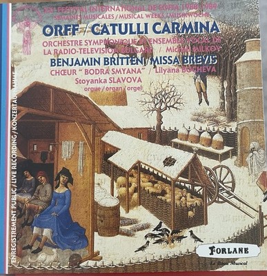 Catulli Carmina / Missa Brevis by Orff & Britten (CD, 1990, Forlane)