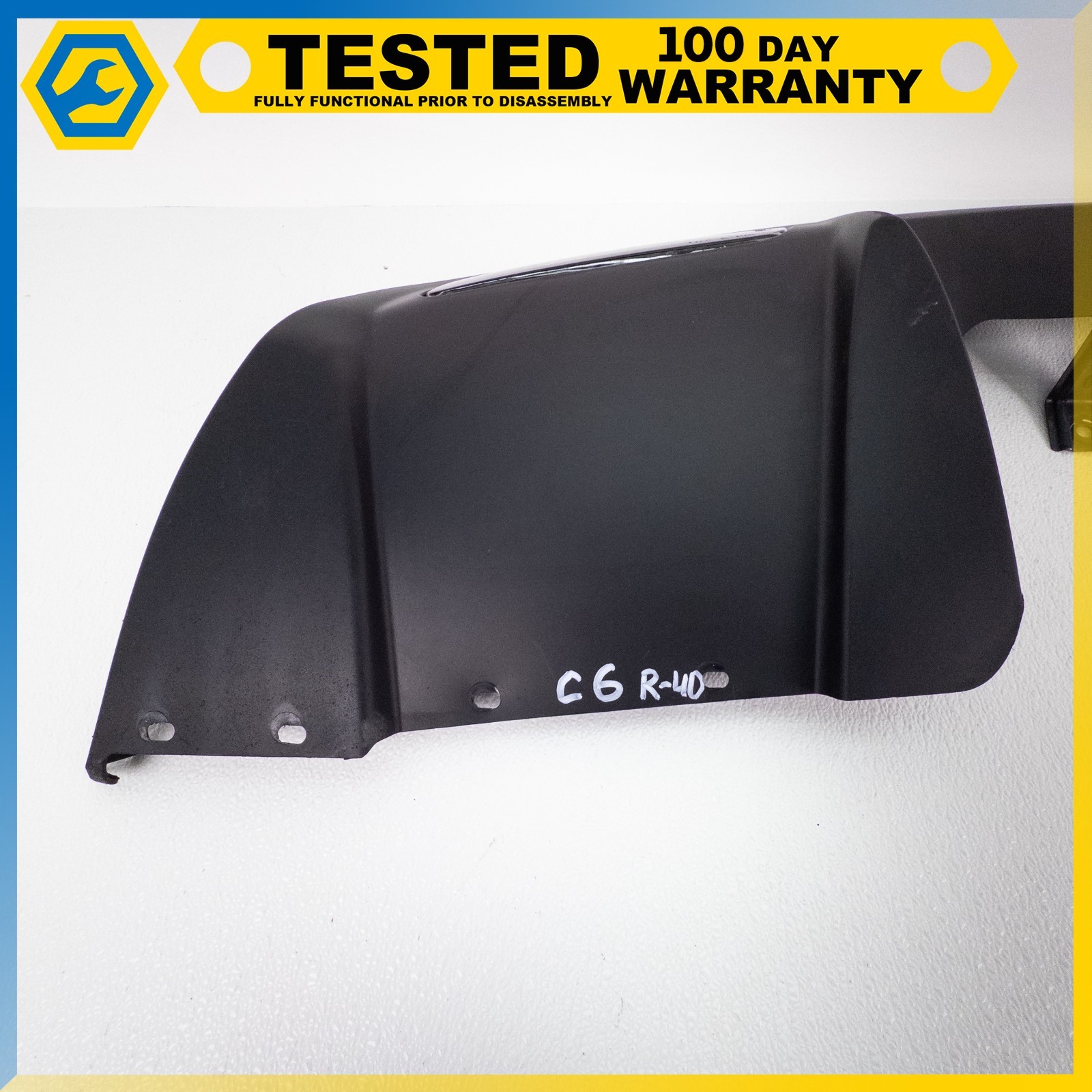 05-13 CORVETTE C6 REAR BUMPER LOWER VALANCE DIFFUSER TRIM PANEL W/LAMPS OEM