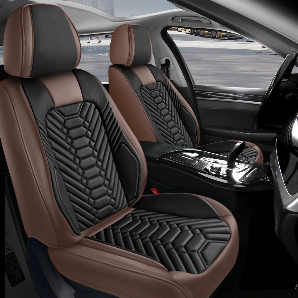 For Chevrolet Silverado GMC 1500 2500HD 3500HD Leather Car Seat Cover Full Set u Foto 2 de 4