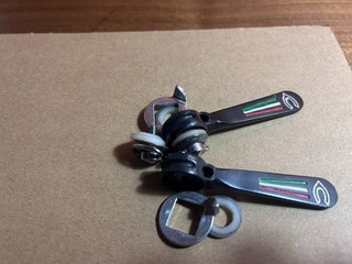 Campagnolo Nuovo/Super Record Downtube Shifters with Ciocc Pantographs