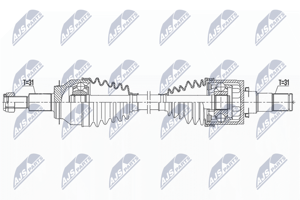 NPW-MZ-080 NTY Drive Shaft for MAZDA - Image 6