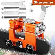 Hand Crank/Electric Sharpener Chainsaw Sharpening Chain Jig Portable Roll Tool
