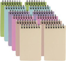 12 Pack Pocket Notebooks, 3X5 Small Notepads, Mini Spiral Notebooks, 60 Sheets/1