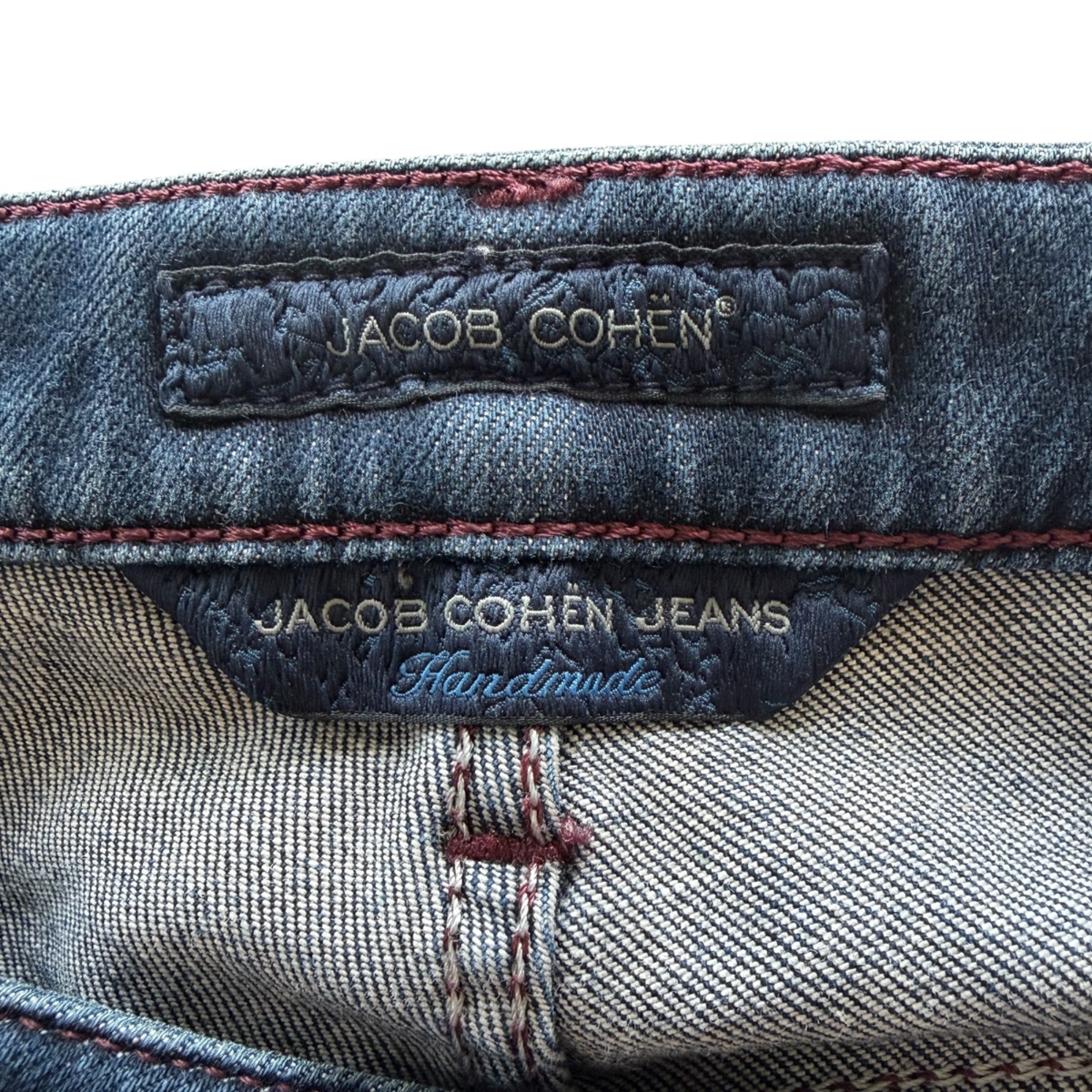 Jacob Cohen Luxury Jeans Fit Comfort Mens 31 Italian Handmade Zip