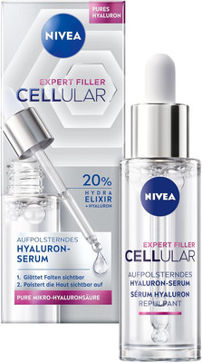 NIVEA Cellular Expert Filler Aufpolsterndes Hyaluron-Serum, Leichtes Und Schnell