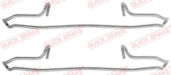 Front QUICK BRAKE 109-1159 Accessory Kit, disc brake pad for CITROËN,FIAT,LANCIA