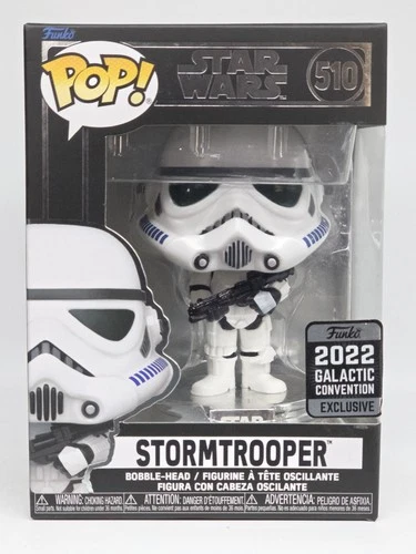 Funko Exclusive Pop Star Wars Stormtrooper 510 2022 Galactic Con w/Protector