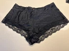 BNWT M&S Rosie black silk mix french knickers