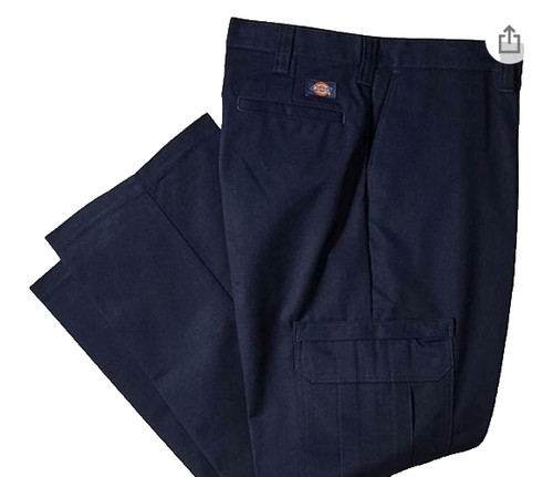 Dickies Men’s Blue Work Polyester Cotton Blend Pants Size 42x32 Bag 1