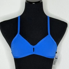 Jolyn Bikini Swim Top Vent XS Blue (Ziploc) New with tags