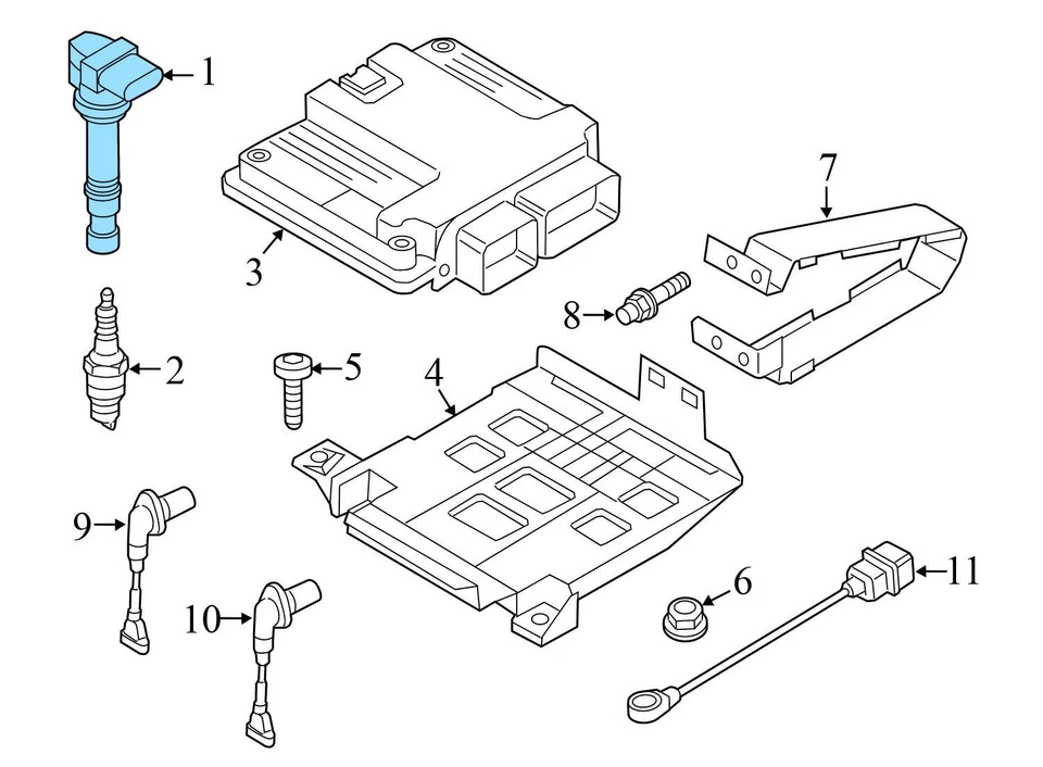 2009-2012 VW PASSAT CC - Ignition COIL 07K905715G - Imagen 3 de 4