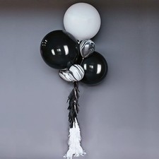 LAttLiv 10 Pack Latex Balloons Set 36 inches Jumbo Balloons 12 inches Marble ...