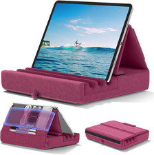 Tablet Pillow Holder, Foldable Ipad Stand for Lap,Bed Desk -Tablet Soft Pad Dock